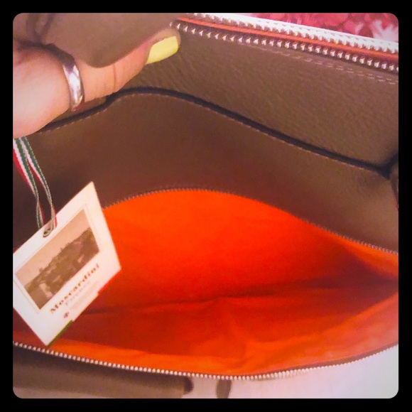 All leather Crossbody/Tote Handbag Carry-On - Picture 4 of 6